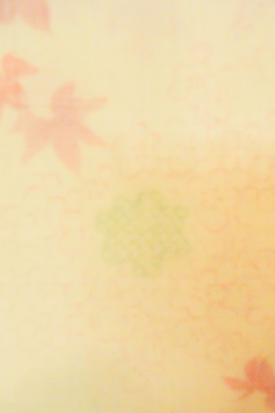 画像6: P0422C 女性用 襦袢   モスリン 薄いアイボリー,  梅 【中古】【USED】【リサイクル】 ★☆☆☆☆【P0422C】 (6)