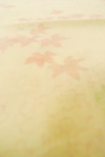 画像10: P0422C 女性用 襦袢   モスリン 薄いアイボリー,  梅 【中古】【USED】【リサイクル】 ★☆☆☆☆【P0422C】 (10)
