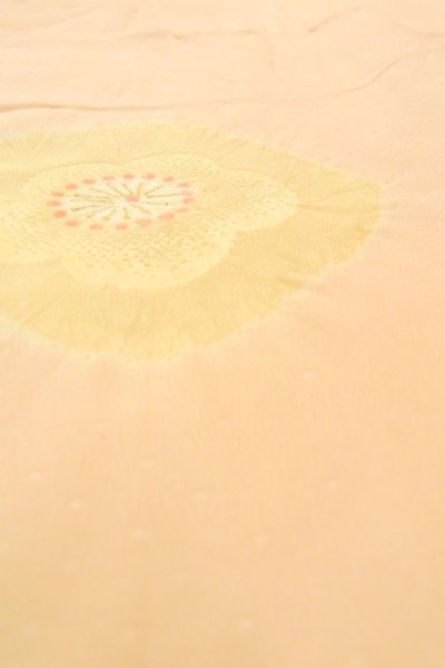 画像9: P0422D 女性用 襦袢   シルク（正絹） 淡い桃色,  梅 【中古】【USED】【リサイクル】 ★★☆☆☆【P0422D】 (9)