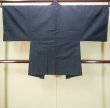 画像2: P0526B 男性用 羽織   シルク（正絹） 深い紺,  チェック柄 【中古】【USED】【リサイクル】 ★★★☆☆【P0526B】 (2)