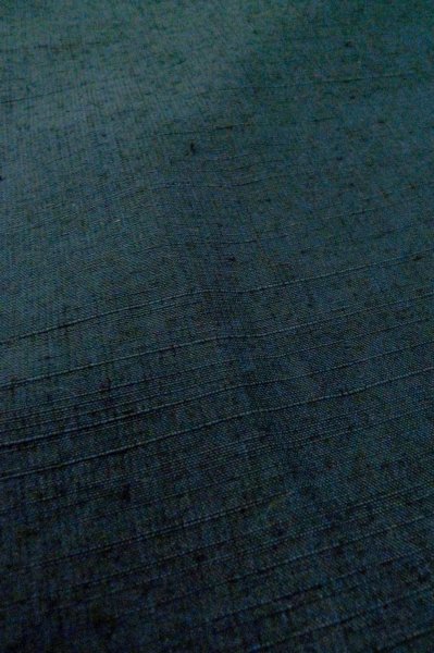 画像8: P0526B 男性用 羽織   シルク（正絹） 深い紺,  チェック柄 【中古】【USED】【リサイクル】 ★★★☆☆【P0526B】 (8)