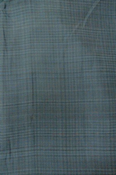画像14: P0526B 男性用 羽織   シルク（正絹） 深い紺,  チェック柄 【中古】【USED】【リサイクル】 ★★★☆☆【P0526B】 (14)