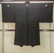 画像2: P0526C 男性用 羽織   シルク（正絹） 黒,  山 【中古】【USED】【リサイクル】 ★★★★☆【P0526C】 (2)