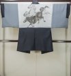 画像3: P0526D 男性用 羽織  大島紬  シルク（正絹） 深い藍,  亀甲 【中古】【USED】【リサイクル】 ★★★☆☆【P0526D】 (3)