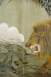画像13: P0526H 男性用 羽織   シルク（正絹） 青み茶色,  抽象的模様 【中古】【USED】【リサイクル】 ★★★★☆【P0526H】 (13)