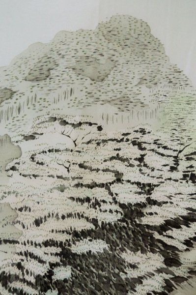 画像14: P0526I 男性用 羽織   シルク（正絹） 深い茶色,  木 【中古】【USED】【リサイクル】 ★★★★☆【P0526I】 (14)