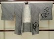 画像1: P0526V 女性用 羽織   シルク（正絹） 深い藍,  花 【中古】【USED】【リサイクル】 ★★★★☆【P0526V】 (1)