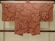 画像2: P0527C 女性用 羽織   シルク（正絹） 深い茶色,  花丸文 【中古】【USED】【リサイクル】 ★★★★☆【P0527C】 (2)
