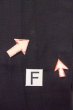 画像18: P0602D 女性用 羽織   シルク（正絹） 黒,  縞 【中古】【USED】【リサイクル】 ★★☆☆☆【P0602D】 (18)