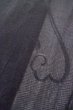 画像8: P0602E 女性用 羽織   シルク（正絹） 黒,  縞 【中古】【USED】【リサイクル】 ★☆☆☆☆【P0602E】 (8)
