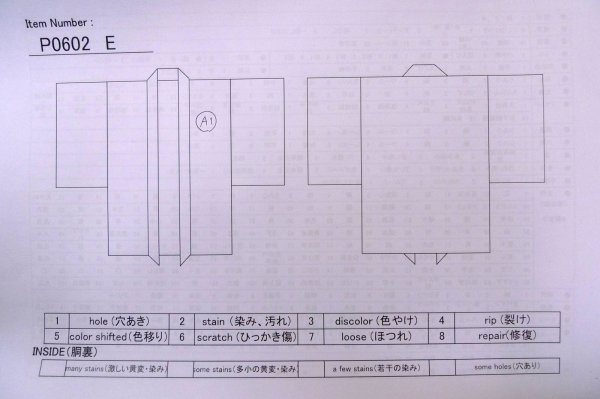 画像13: P0602E 女性用 羽織   シルク（正絹） 黒,  縞 【中古】【USED】【リサイクル】 ★☆☆☆☆【P0602E】 (13)