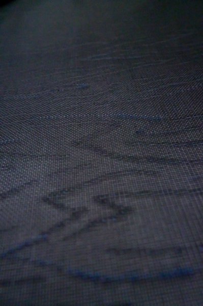 画像9: P0602O 女性用 羽織   シルク（正絹） 深い紺,  【中古】【USED】【リサイクル】 ★★★★☆【P0602O】 (9)