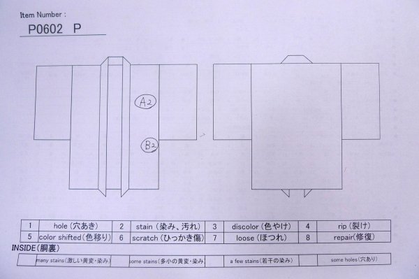 画像9: P0602P 女性用 羽織   シルク（正絹） 深い紺,  【中古】【USED】【リサイクル】 ★★★☆☆【P0602P】 (9)