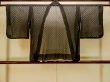 画像2: P0602Q 女性用 羽織   綿 黒,  花 【中古】【USED】【リサイクル】 ★☆☆☆☆【P0602Q】 (2)