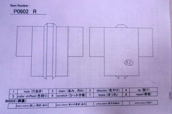 画像13: P0602R 女性用 羽織   シルク（正絹） 黒,  抽象的模様 【中古】【USED】【リサイクル】 ★★★☆☆【P0602R】 (13)
