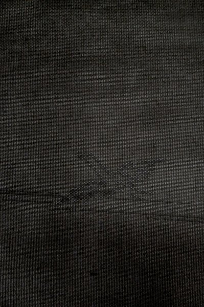 画像5: P0602T 女性用 羽織   シルク（正絹） 黒,  草 【中古】【USED】【リサイクル】 ★★★★☆【P0602T】 (5)