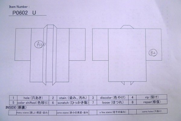 画像9: P0602U 女性用 羽織   シルク（正絹） 黒,  【中古】【USED】【リサイクル】 ★★★☆☆【P0602U】 (9)