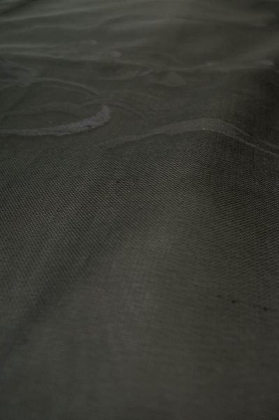 画像8: P0602Y 女性用 羽織   シルク（正絹） 黒,  波 【中古】【USED】【リサイクル】 ★★★★☆【P0602Y】 (8)