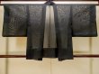 画像2: P0603B 女性用 羽織   シルク（正絹） 黒,  抽象的模様 【中古】【USED】【リサイクル】 ★★★☆☆【P0603B】 (2)