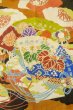 画像8: P0616B 女性用 振袖   シルク（正絹） 黒,  ぼたん 【中古】【USED】【リサイクル】 ★★☆☆☆【P0616B】 (8)