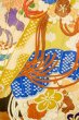 画像18: P0616B 女性用 振袖   シルク（正絹） 黒,  ぼたん 【中古】【USED】【リサイクル】 ★★☆☆☆【P0616B】 (18)