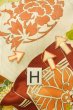 画像38: P0616B 女性用 振袖   シルク（正絹） 黒,  ぼたん 【中古】【USED】【リサイクル】 ★★☆☆☆【P0616B】 (38)