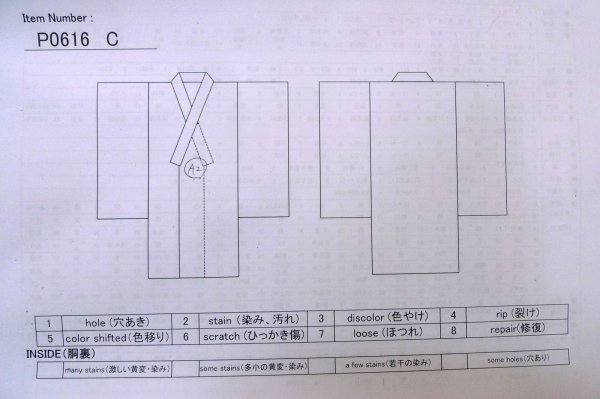 画像13: P0616C 女性用 紬   シルク（正絹） 灰色がかった橙色,  チェック柄 【中古】【USED】【リサイクル】 ★★★☆☆【P0616C】 (13)