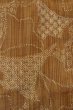 画像6: P0616E 女性用 紬   シルク（正絹） 淡い茶色,  花 【中古】【USED】【リサイクル】 ★☆☆☆☆【P0616E】 (6)