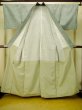 画像2: P0616T 女性用 紬   シルク（正絹） 淡い青緑色,  立涌 【中古】【USED】【リサイクル】 ★★☆☆☆【P0616T】 (2)