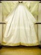 画像2: P0616U 女性用 紬   シルク（正絹） 黄緑色,  抽象的模様 【中古】【USED】【リサイクル】 ★★☆☆☆【P0616U】 (2)