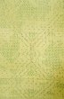 画像7: P0616U 女性用 紬   シルク（正絹） 黄緑色,  抽象的模様 【中古】【USED】【リサイクル】 ★★☆☆☆【P0616U】 (7)