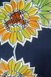 画像3: P0616X 女性用 注染浴衣   綿 藍,  花 【中古】【USED】【リサイクル】 ★★★★☆【P0616X】 (3)