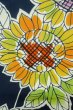 画像6: P0616X 女性用 注染浴衣   綿 藍,  花 【中古】【USED】【リサイクル】 ★★★★☆【P0616X】 (6)