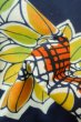 画像11: P0616X 女性用 注染浴衣   綿 藍,  花 【中古】【USED】【リサイクル】 ★★★★☆【P0616X】 (11)