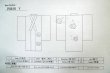 画像12: P0616Y 女性用 浴衣（日本製）   綿 藍,  扇 【中古】【USED】【リサイクル】 ★★☆☆☆【P0616Y】 (12)