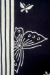 画像6: P0616Z 女性用 浴衣（日本製）   綿 藍,  蝶々 【中古】【USED】【リサイクル】 ★★★☆☆【P0616Z】 (6)