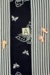 画像13: P0616Z 女性用 浴衣（日本製）   綿 藍,  蝶々 【中古】【USED】【リサイクル】 ★★★☆☆【P0616Z】 (13)