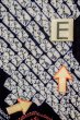 画像17: P0617C 女性用 浴衣（日本製）   綿 藍,  花 【中古】【USED】【リサイクル】 ★★☆☆☆【P0617C】 (17)