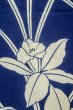 画像6: P0617D 女性用 浴衣（日本製）   綿 藍,  花 【中古】【USED】【リサイクル】 ★★★★☆【P0617D】 (6)