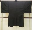 画像2: P0708B 男性用 羽織   シルク（正絹） 黒,  【中古】【USED】【リサイクル】 ★☆☆☆☆【P0708B】 (2)