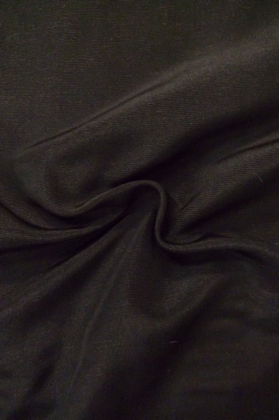 画像12: P0708B 男性用 羽織   シルク（正絹） 黒,  【中古】【USED】【リサイクル】 ★☆☆☆☆【P0708B】 (12)