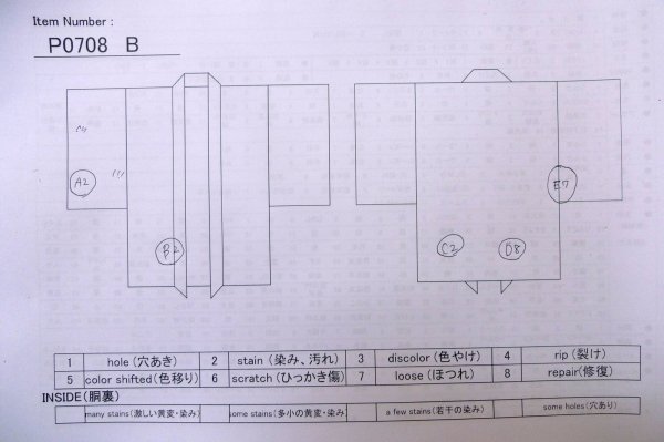 画像20: P0708B 男性用 羽織   シルク（正絹） 黒,  【中古】【USED】【リサイクル】 ★☆☆☆☆【P0708B】 (20)