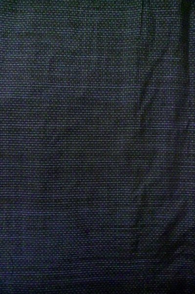画像5: P0708F 男性用 羽織  大島紬  シルク（正絹） 深い紺,  幾何学模様 【中古】【USED】【リサイクル】 ★★★★☆【P0708F】 (5)