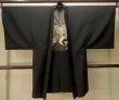 画像1: P0708G 男性用 羽織   シルク（正絹） 黒,  【中古】【USED】【リサイクル】 ★☆☆☆☆【P0708G】 (1)