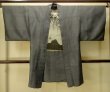 画像1: P0708I 男性用 羽織   シルク（正絹） 青み灰色,  抽象的模様 【中古】【USED】【リサイクル】 ★☆☆☆☆【P0708I】 (1)