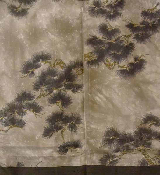 画像4: P0708J 男性用 羽織   シルク（正絹） 深い茶色,  【中古】【USED】【リサイクル】 ★★★☆☆【P0708J】 (4)