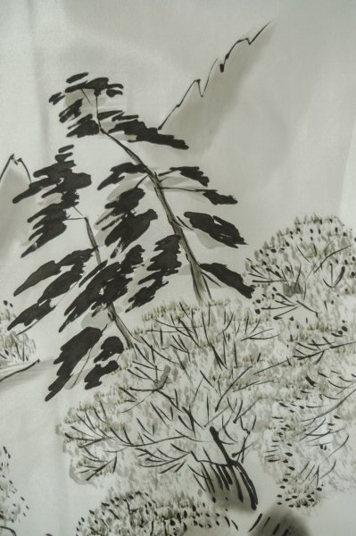 画像12: P0708K 男性用 羽織  大島紬  シルク（正絹） 深い紺,  亀甲 【中古】【USED】【リサイクル】 ★★★★★【P0708K】 (12)