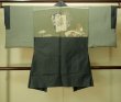 画像3: P0708N 男性用 羽織  大島紬  シルク（正絹） 深い紺,  亀甲 【中古】【USED】【リサイクル】 ★★★☆☆【P0708N】 (3)