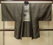 画像1: P0708T 男性用 羽織   シルク（正絹） 深い茶色,  亀甲 【中古】【USED】【リサイクル】 ★★★★☆【P0708T】 (1)