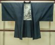 画像1: P0708X 男性用 羽織   シルク（正絹） 深い紺,  【中古】【USED】【リサイクル】 ★★★★☆【P0708X】 (1)